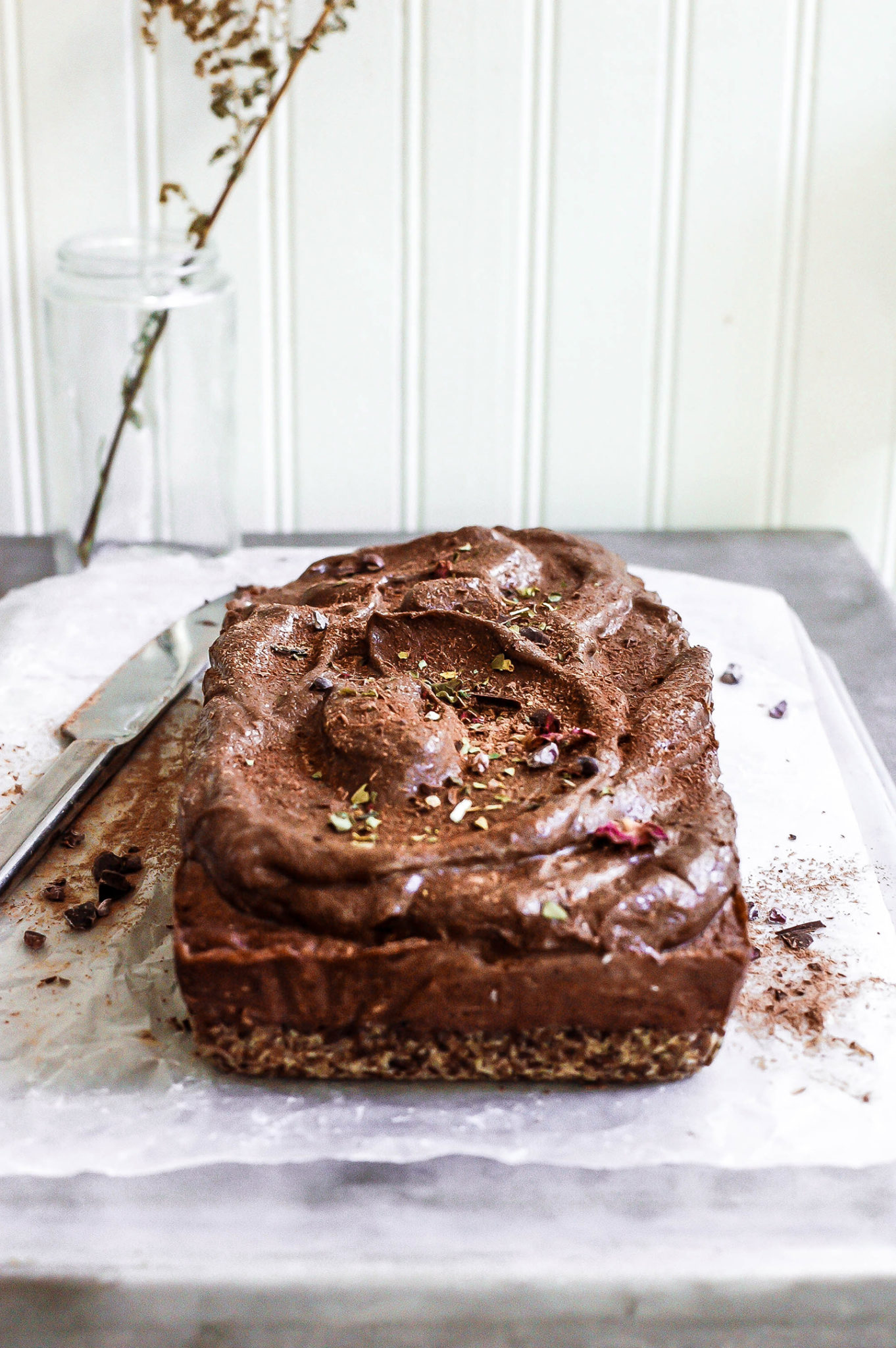 The Best Ever NoBake Medicinal Mushroom Chocolate Cake with Avocado