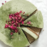 Nootropic No Bake Matcha Coconut Lime Cake with a Reishi Infused Crust 1 | roottoskykitchen.com