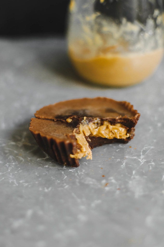 Salted Chocolate Reishi Peanut Butter Cups 2 | roottoskykitchen.com