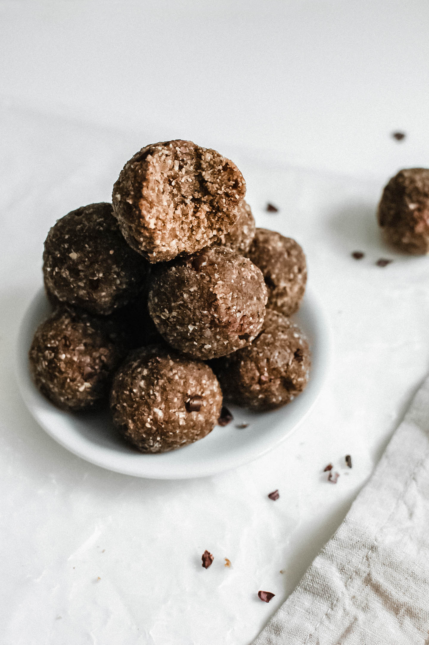 Cacao Cookie Dough Balls - Root to Sky Kitchen