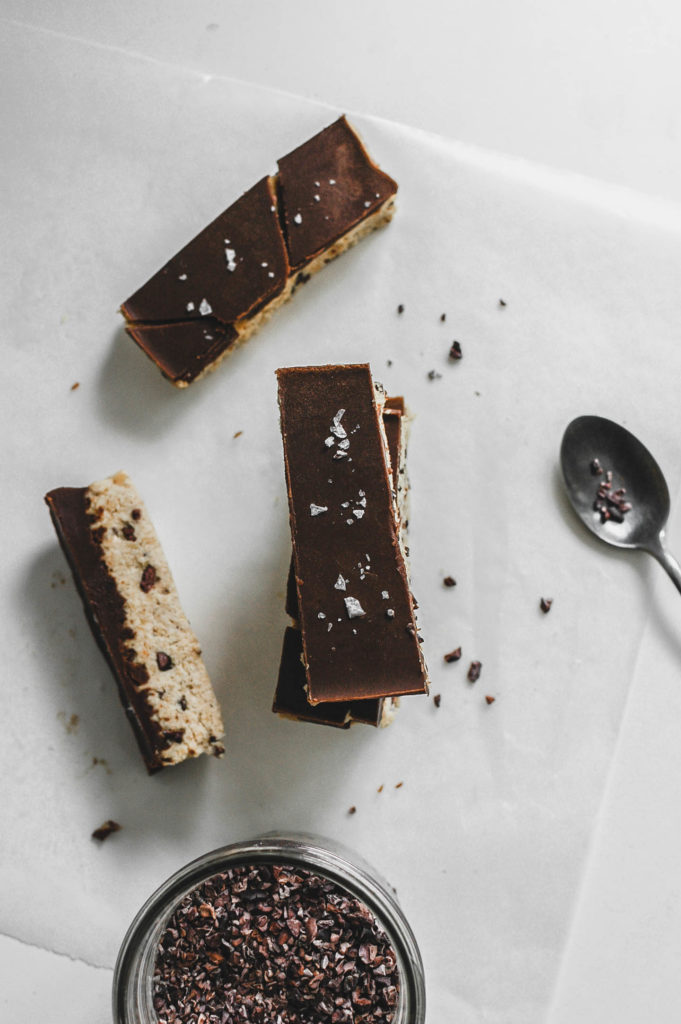 No Bake Chaga Infused Chocolate Cookie Dough Bars 2 | roottoskykitchen.com