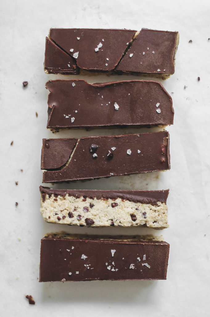 No Bake Chaga Infused Chocolate Cookie Dough Bars 3 | roottoskykichen.com