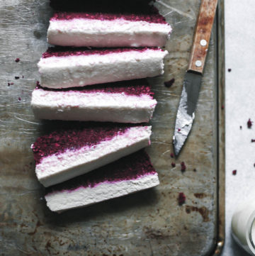 Schisandra Carob Beet Velvet Slice with Probiotic Mac Nut Frosting 1 | roottoskykitchen.com