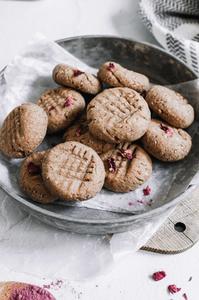 Rose Tahini Cookies 3 roottoskykitchen