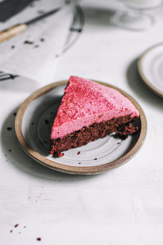 Chocolate Cake with Beetroot Rose Frosting - 3 - roottoskykitchen