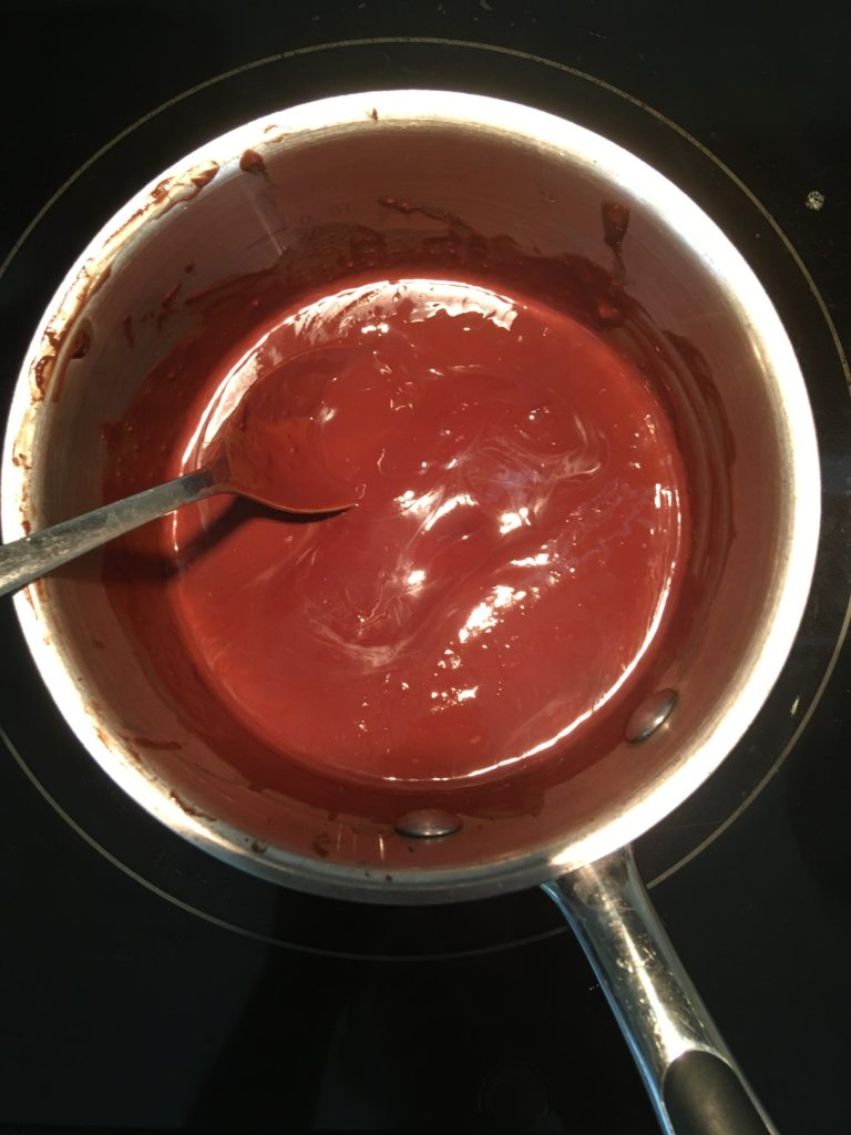 Raw Salted Rose Caramel Slice - process 2